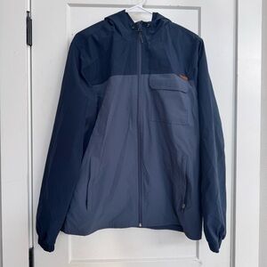 Voyager Windwear Men's Jacket Size Medium Blue Eclipse Hooded Lightweight